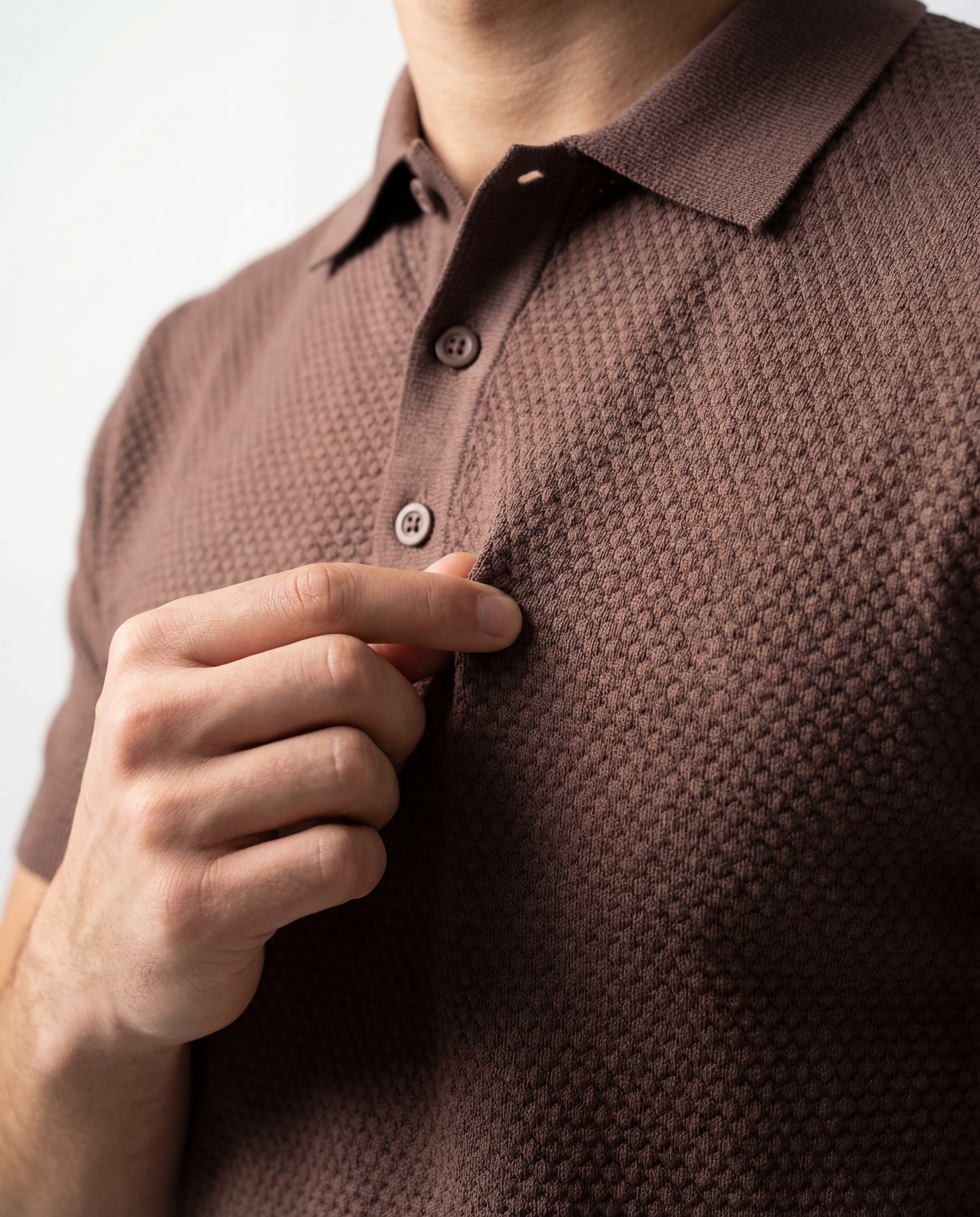 MOCHA TEXTURE POLO