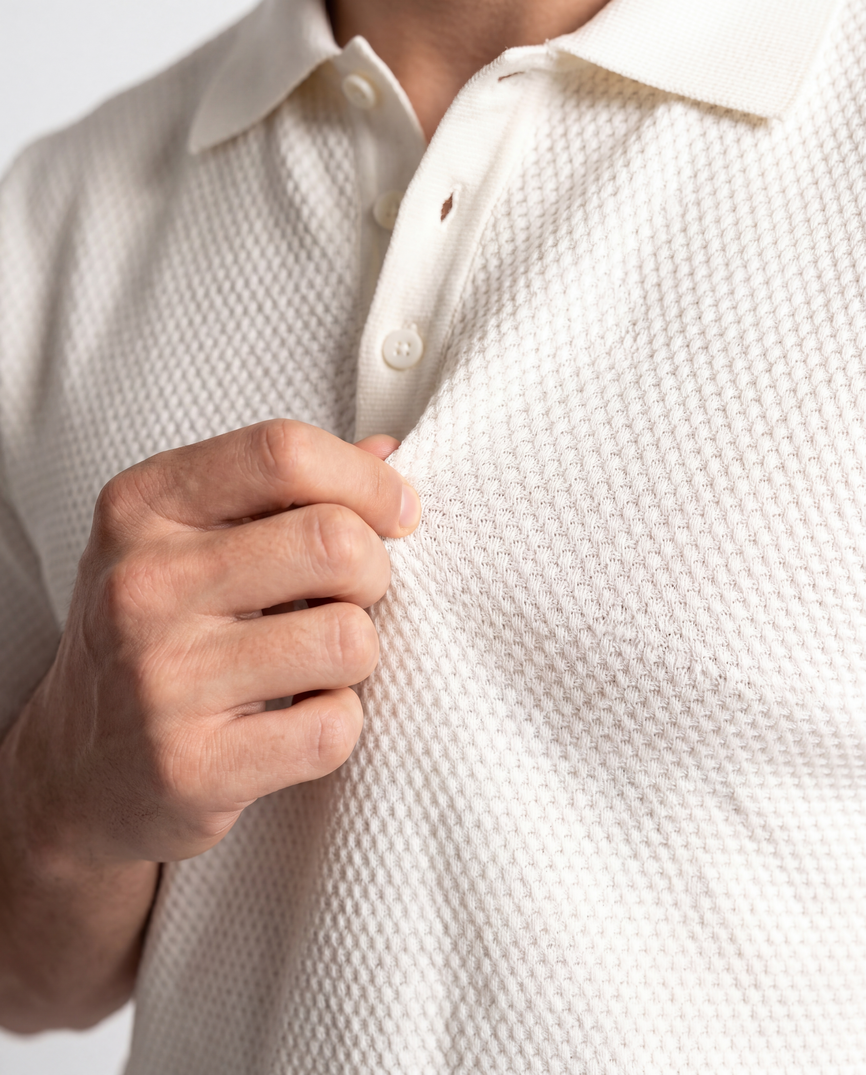IVORY TEXTURE POLO