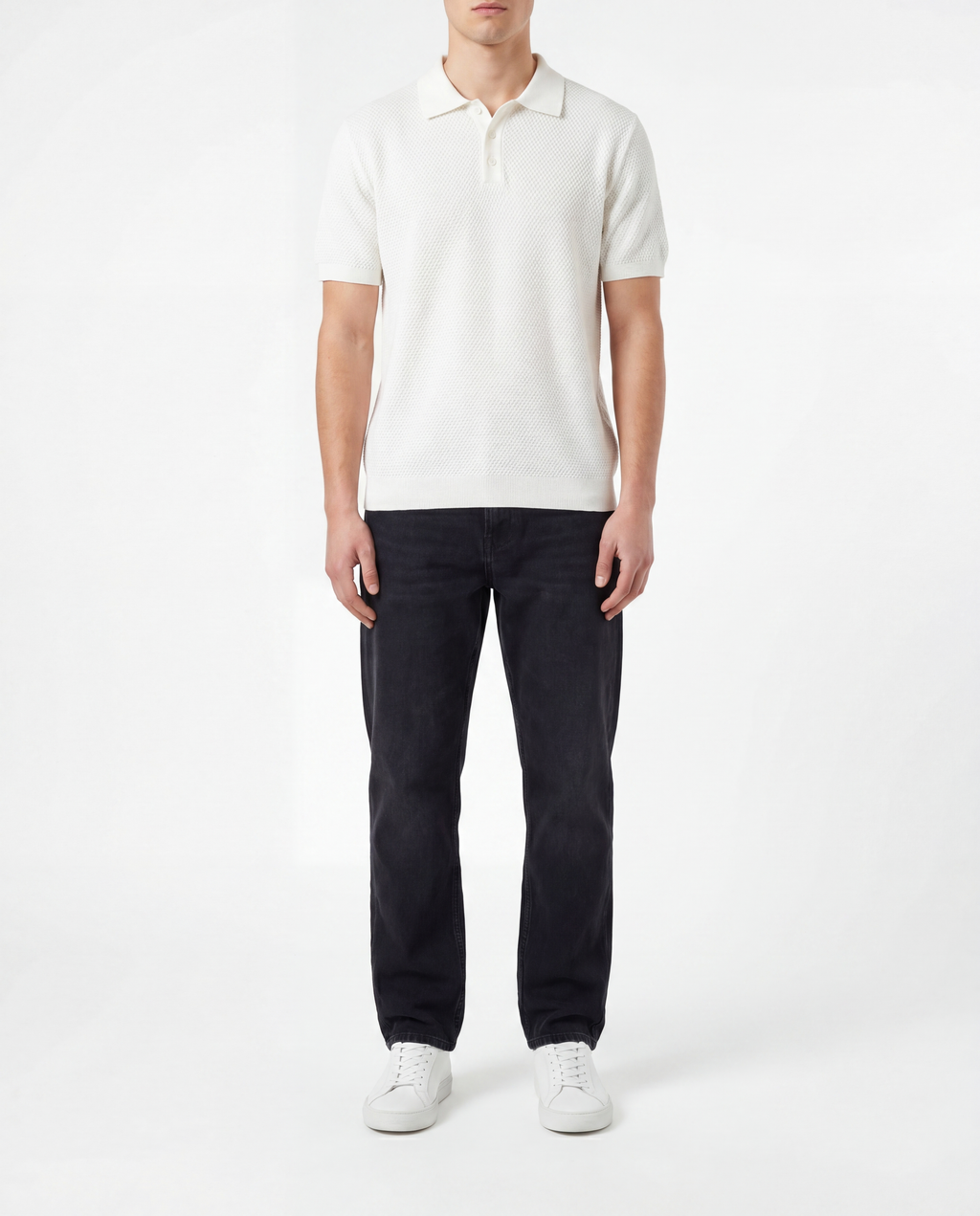 IVORY TEXTURE POLO