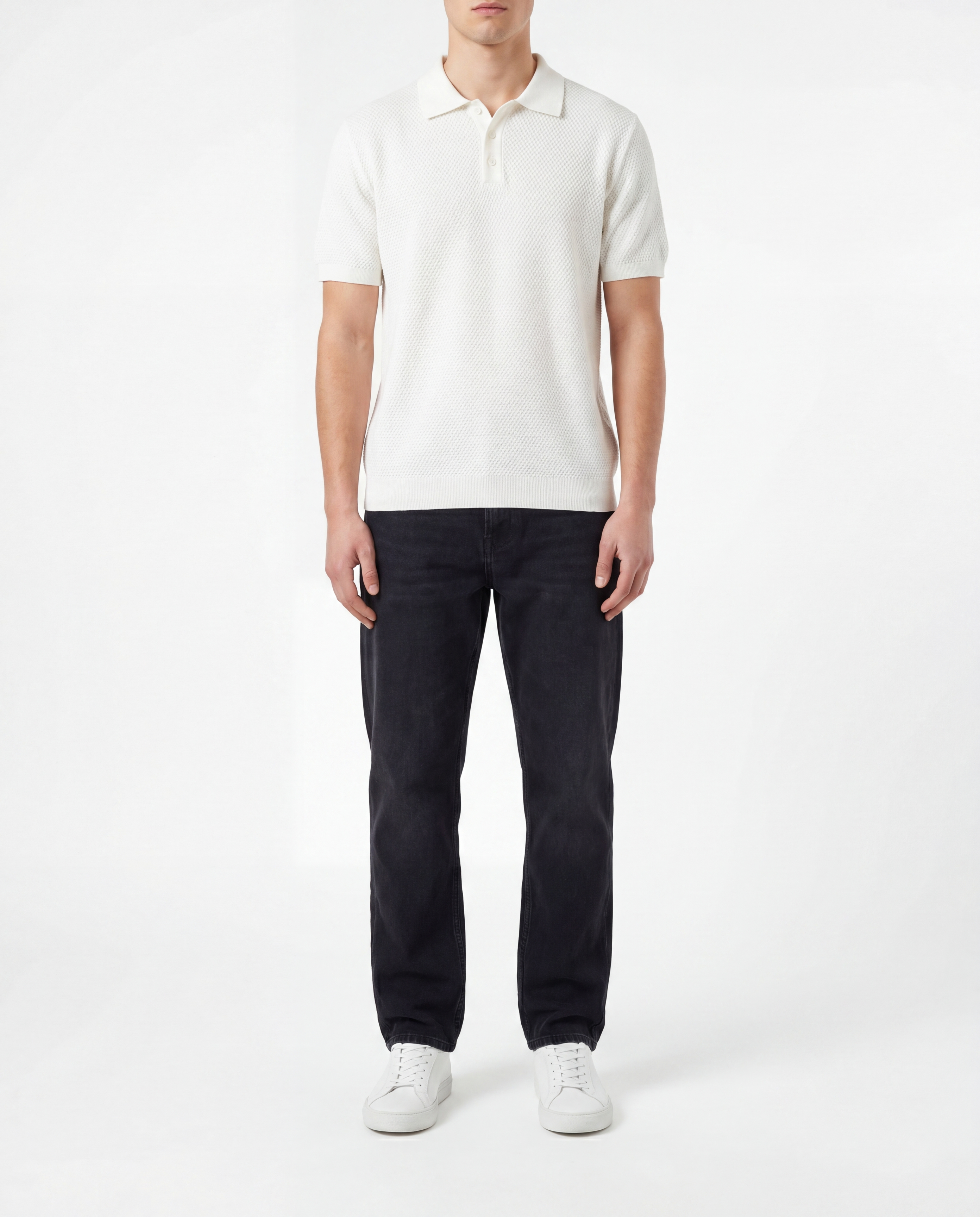 IVORY TEXTURE POLO