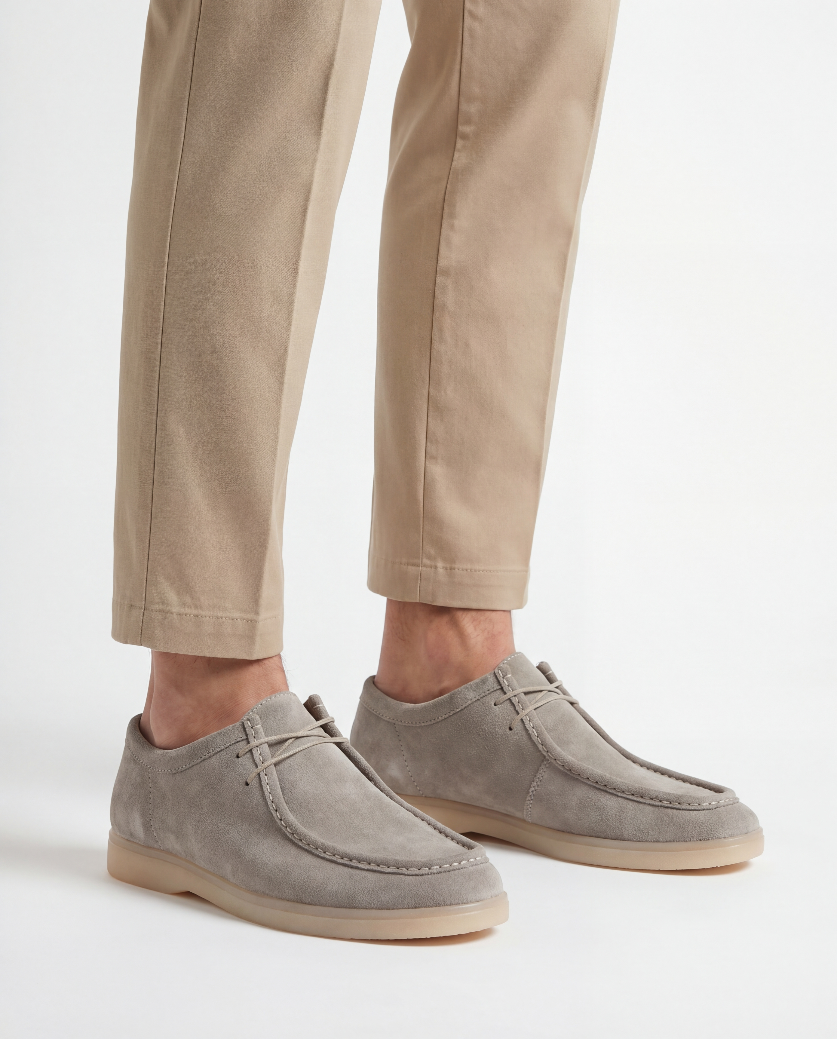 SAND GREY SUEDE DERBY