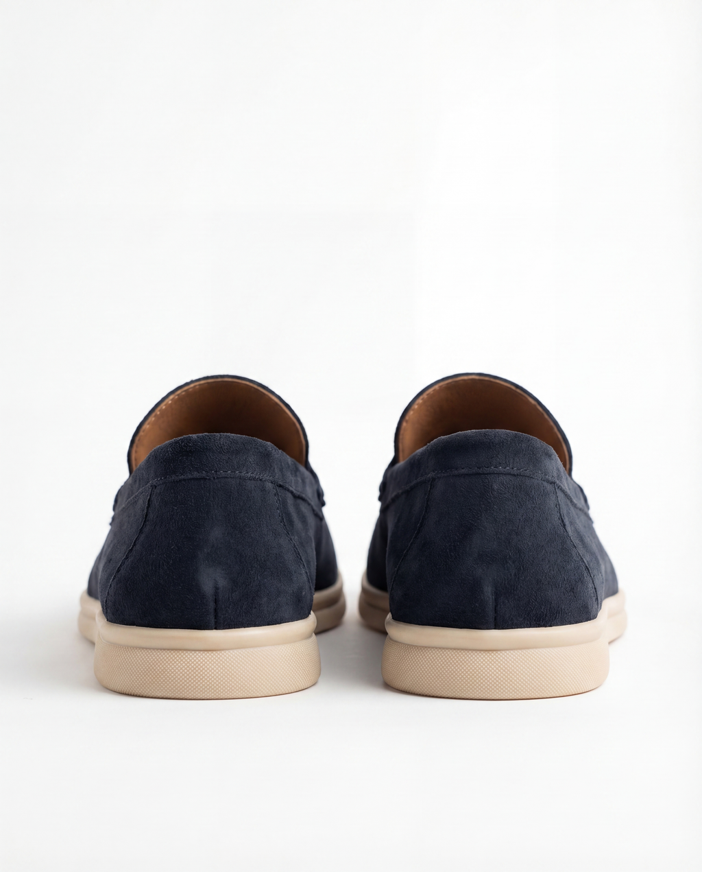 NAVY SUEDE LIGHT LOAFERS