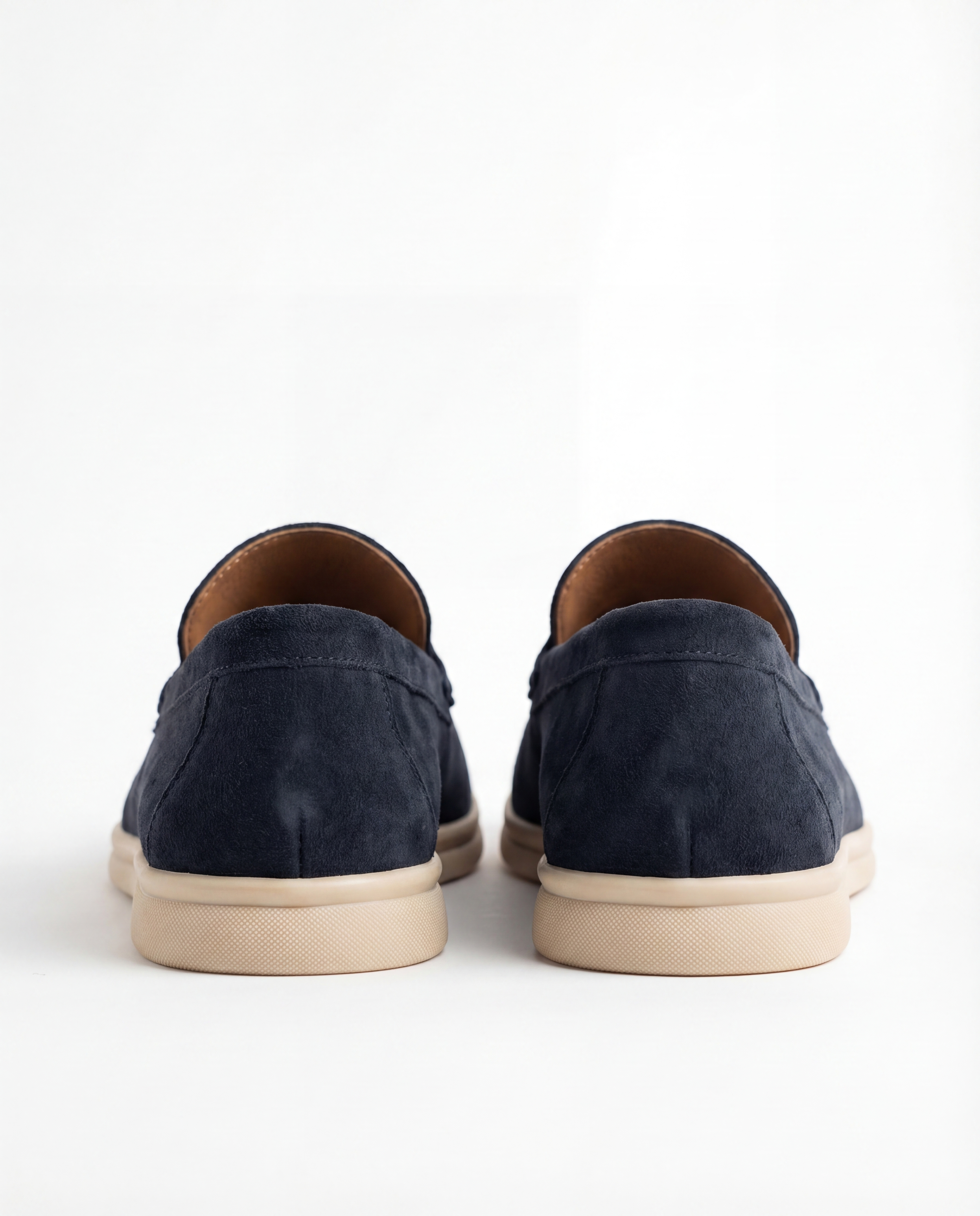 NAVY SUEDE LIGHT LOAFERS