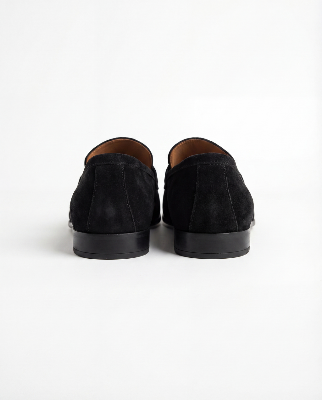 ONYX SUEDE PENNY LOAFERS
