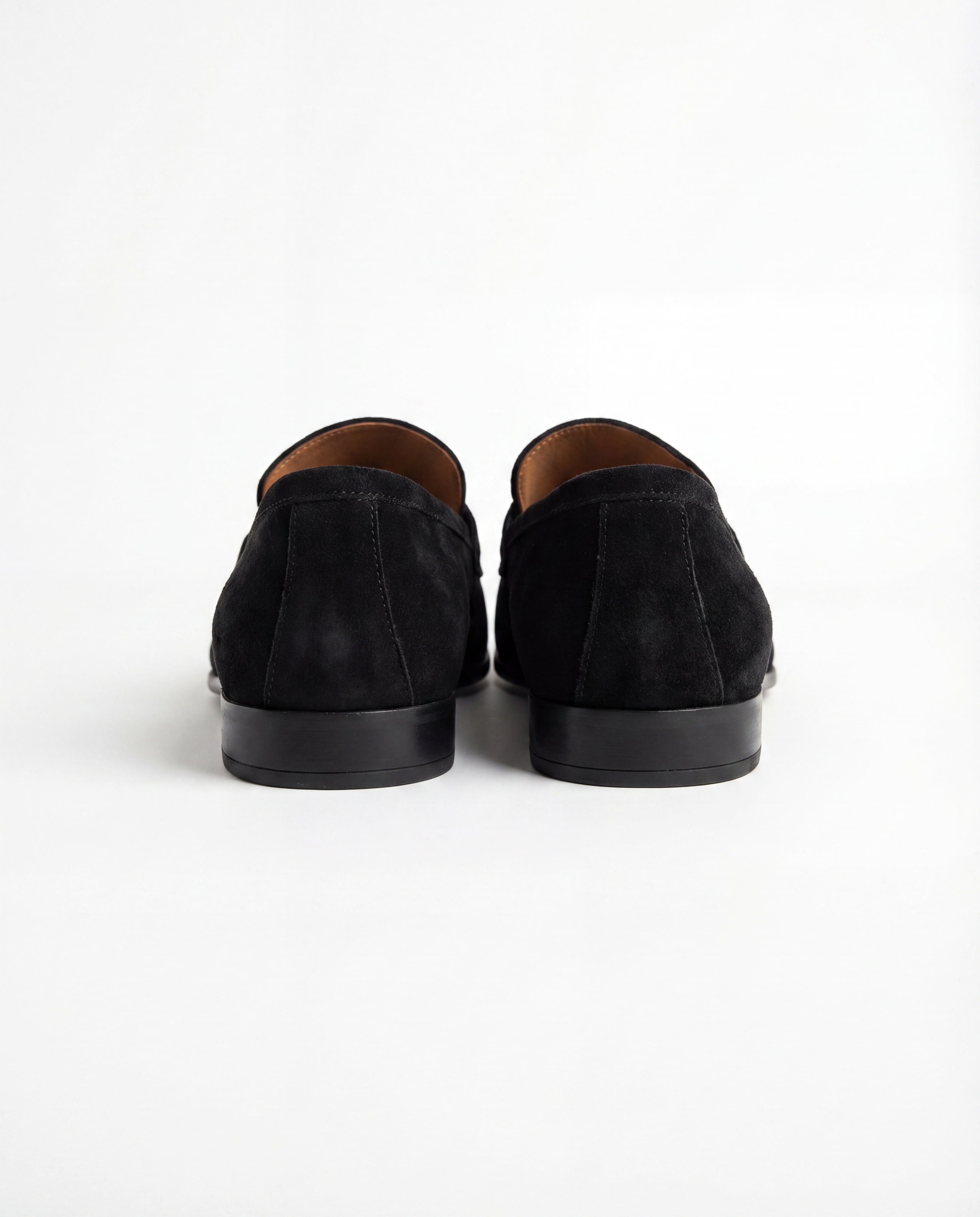 ONYX SUEDE PENNY LOAFERS