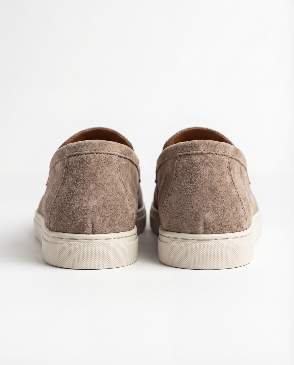TAUPE SUEDE LOAFERS
