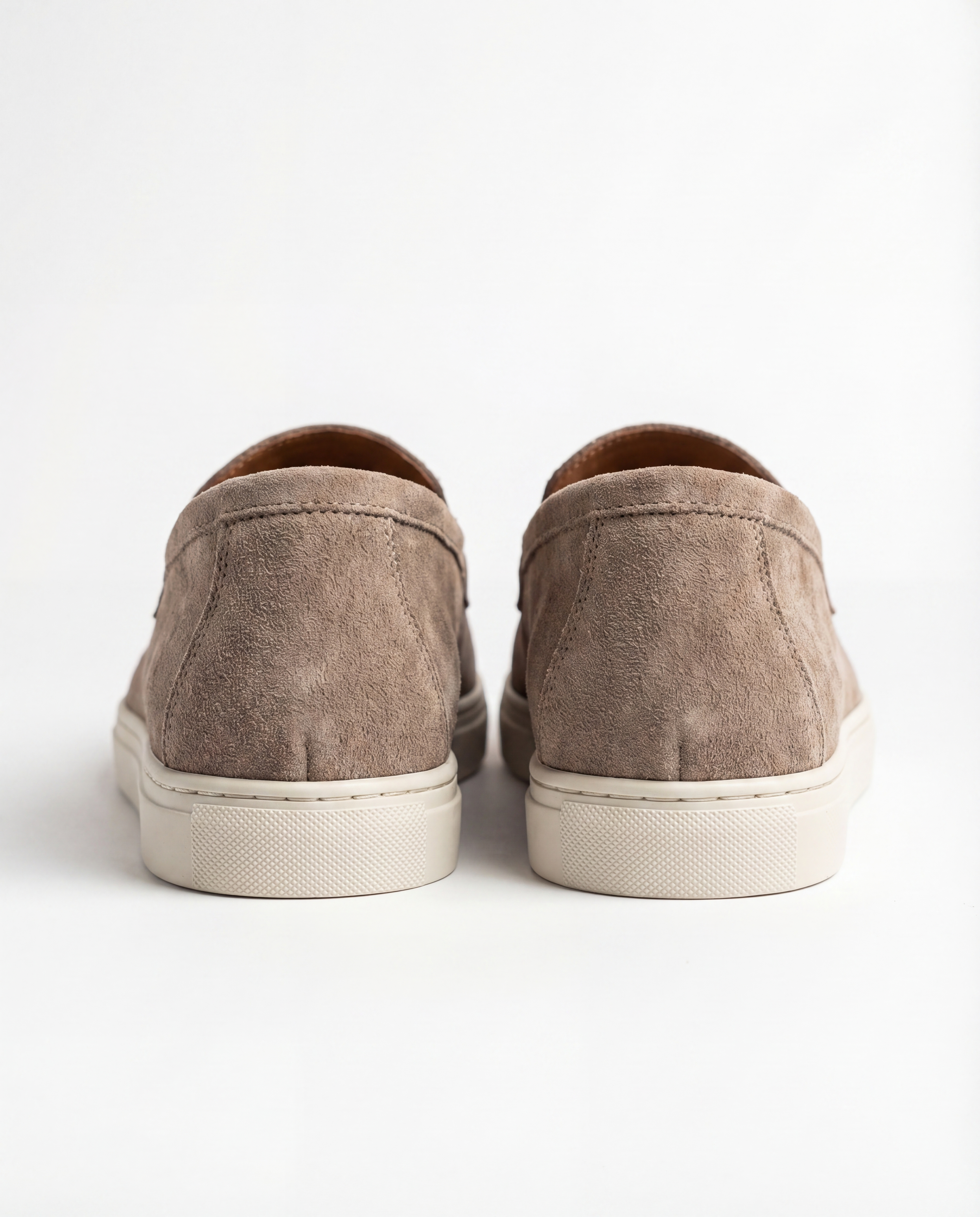 TAUPE SUEDE LOAFERS