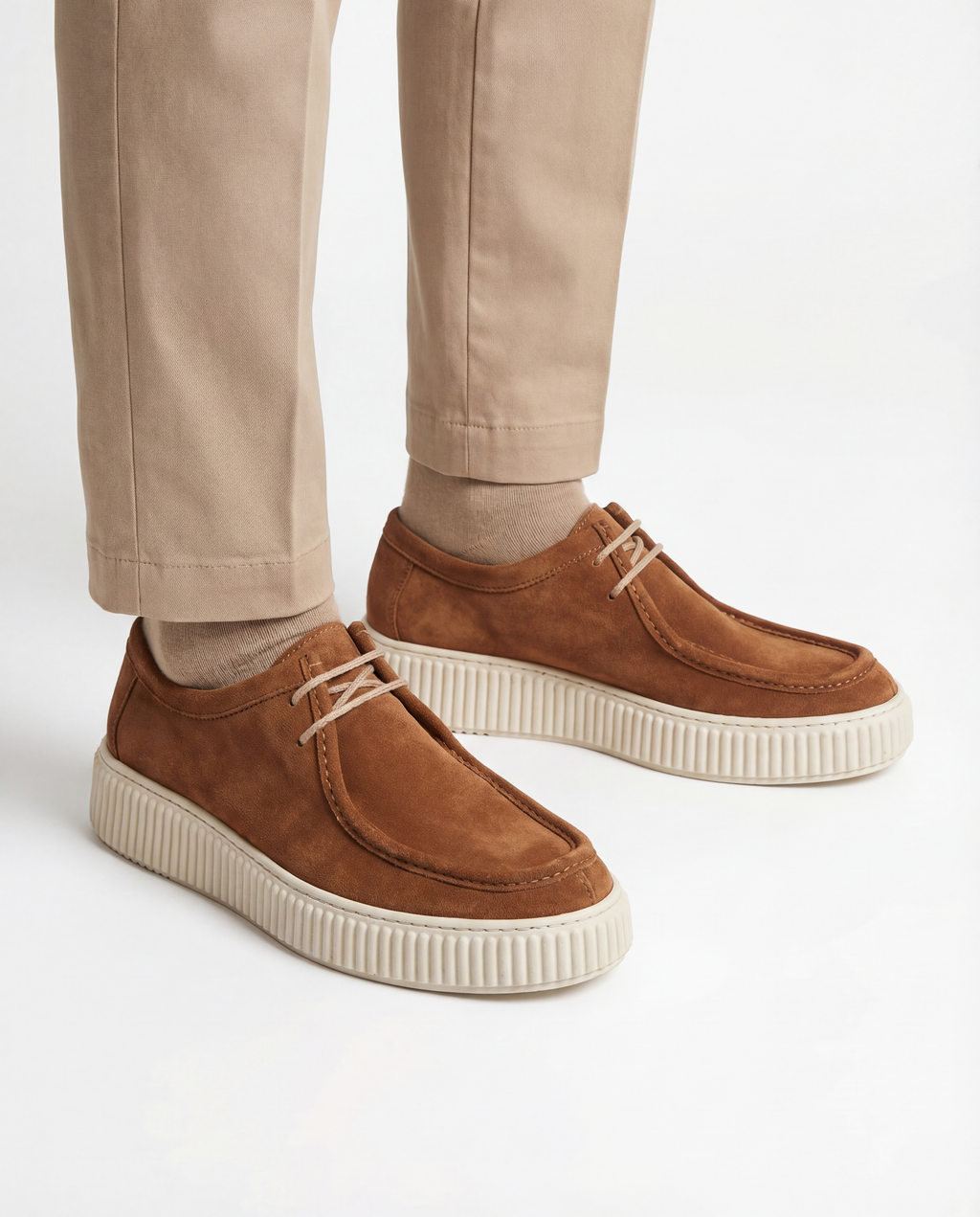 COGNAC SUEDE CUPSOLE